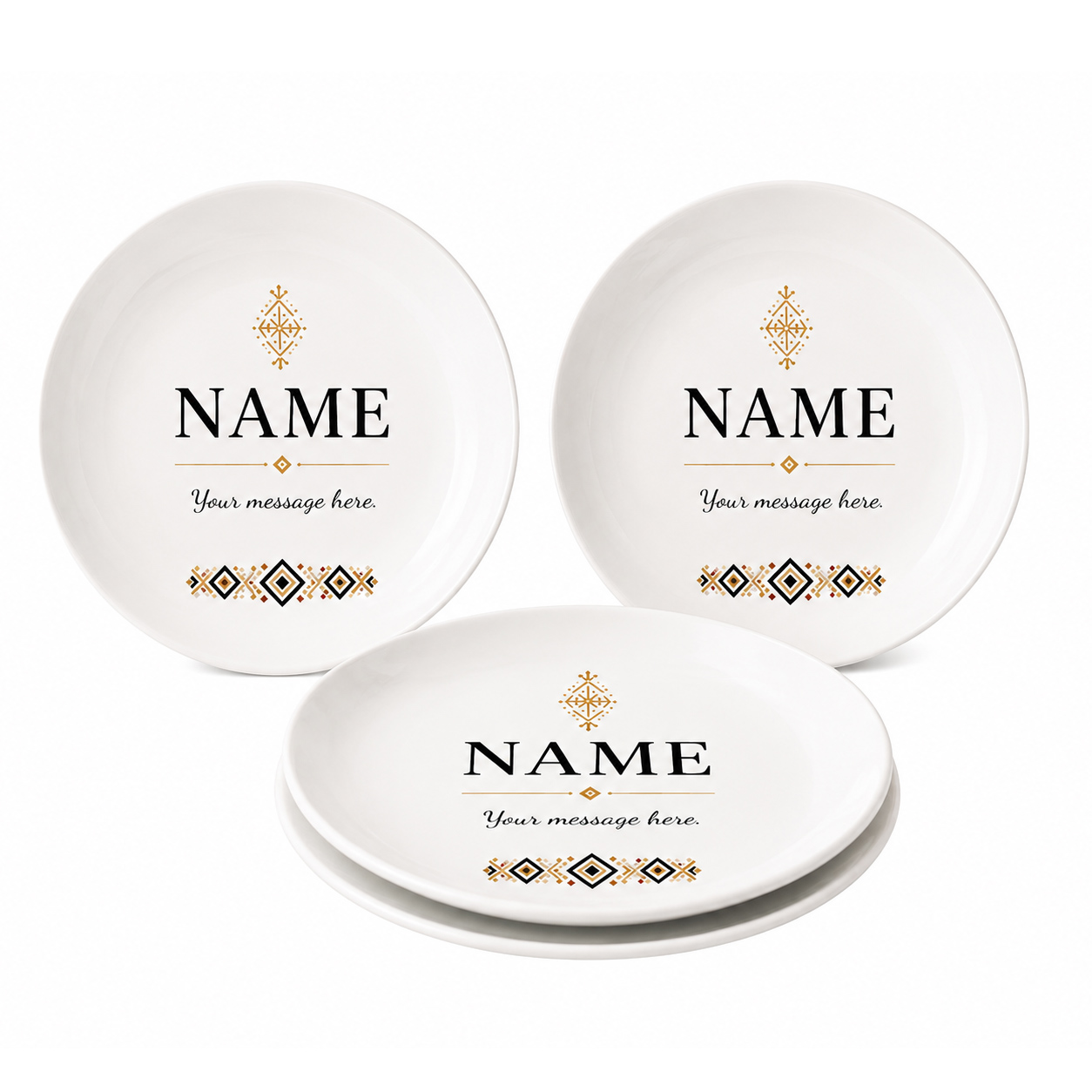 Personalised Traditional Dinner Set Minimal